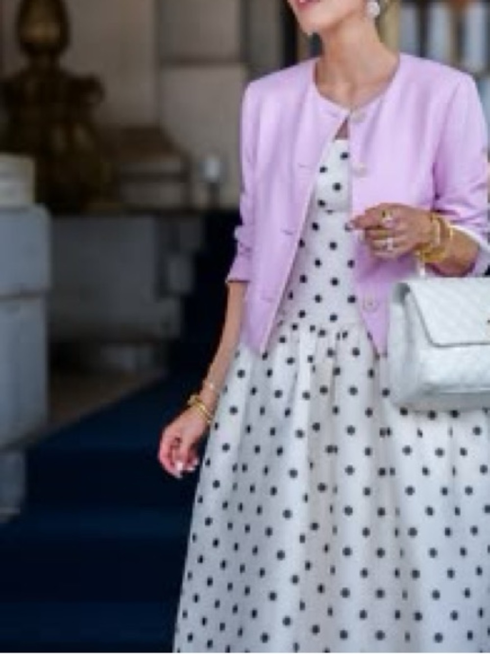 En Saison Polka Dot maxi dress